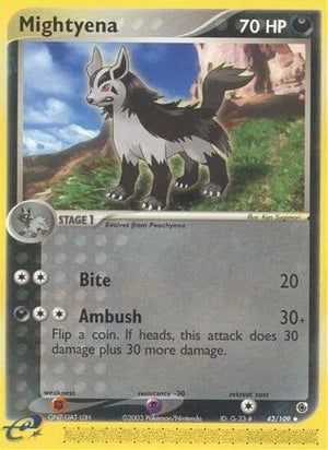 Mightyena - 42/109 42/109 - Ruby and Sapphire - Poke-Collect