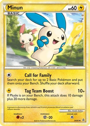 Minun 34/95 - Unleashed - Poke-Collect