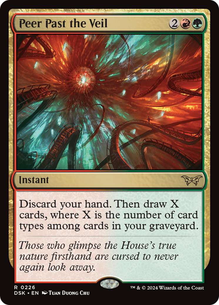 Peer Past the Veil (DSK-226) - Duskmourn: House of Horror Foil - Poke-Collect