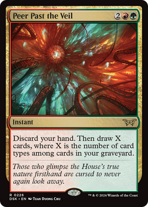 Peer Past the Veil (DSK-226) - Duskmourn: House of Horror Foil - Poke-Collect