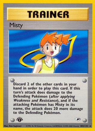 Misty (102) 102/132 - Gym Heroes Unlimited - Poke-Collect