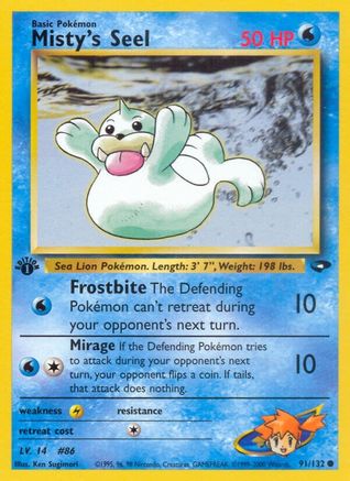 Misty's Seel 91/132 - Gym Challenge Unlimited - Poke-Collect