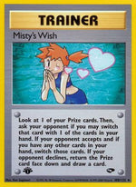 Misty's Wish 108/132 - Gym Challenge 1st Edition - Poke-Collect