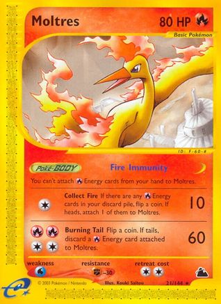 Moltres 21/144 - Skyridge Reverse Holofoil - Poke-Collect