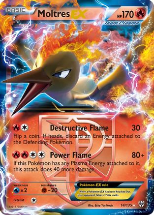Moltres EX (Team Plasma) 14/135 - Plasma Storm Holofoil - Poke-Collect