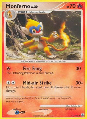 Monferno 41/100 - Majestic Dawn - Poke-Collect