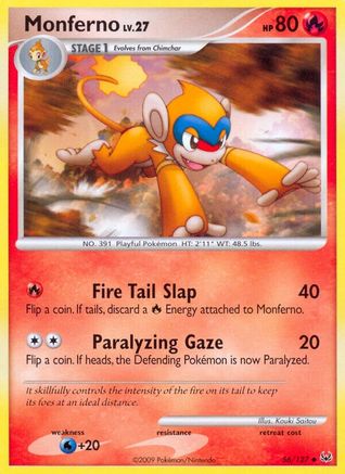 Monferno 56/127 - Platinum - Poke-Collect