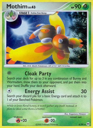 Mothim 6/99 - Arceus Reverse Holofoil - Poke-Collect