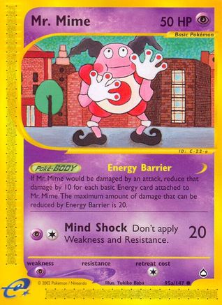 Mr. Mime (95a) 95a/147 - Aquapolis Reverse Holofoil - Poke-Collect