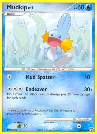 Mudkip 80/106 - Great Encounters Reverse Holofoil - Poke-Collect