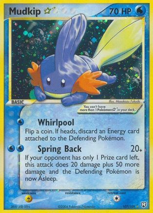 Mudkip Star 107/109 - Team Rocket Returns Holofoil - Poke-Collect