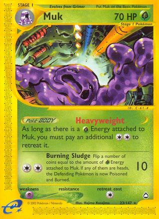 Muk 23/147 - Aquapolis Reverse Holofoil - Poke-Collect