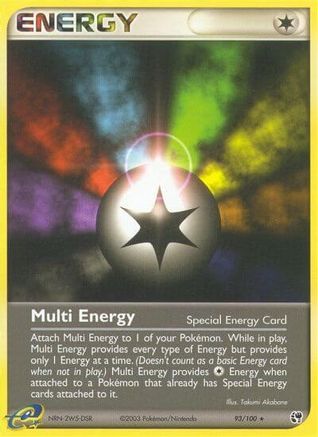 Multi Energy 93/100 - Sandstorm Reverse Holofoil - Poke-Collect