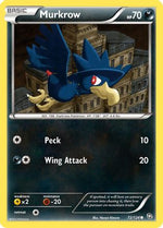 Murkrow 72/124 - Dragons Exalted Reverse Holofoil - Poke-Collect