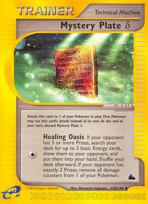 Mystery Plate δ 136/144 - Skyridge Reverse Holofoil