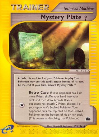 Mystery Plate Gamma 135/144 - Skyridge - Poke-Collect