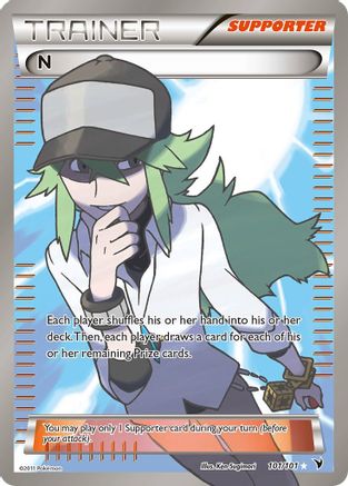 N (Supporter) (Full Art) 101/101 - Noble Victories Holofoil - Poke-Collect