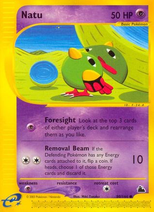 Natu 80/144 - Skyridge Reverse Holofoil - Poke-Collect