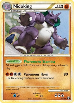 Nidoking 6/102 - Triumphant Holofoil - Poke-Collect