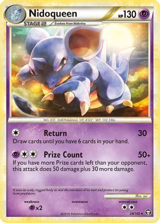Nidoqueen 28/102 - Triumphant Reverse Holofoil - Poke-Collect