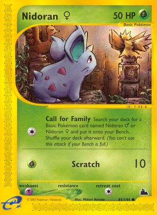 Nidoran F (81) 81/144 - Skyridge - Poke-Collect