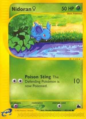 Nidoran F (82) 82/144 - Skyridge Reverse Holofoil - Poke-Collect