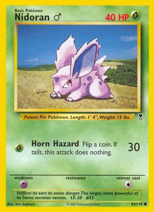 Nidoran M 83/110 - Legendary Collection Reverse Holofoil - Poke-Collect