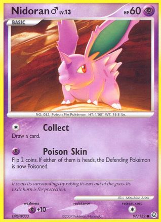 Nidoran M 97/132 - Secret Wonders Reverse Holofoil - Poke-Collect