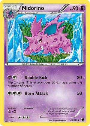 Nidorino 44/116 - Plasma Freeze Reverse Holofoil - Poke-Collect