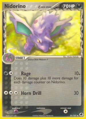 Nidorino (Delta Species) 35/101 - Dragon Frontiers - Poke-Collect