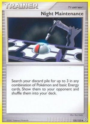 Night Maintenance 120/132 - Secret Wonders Reverse Holofoil - Poke-Collect