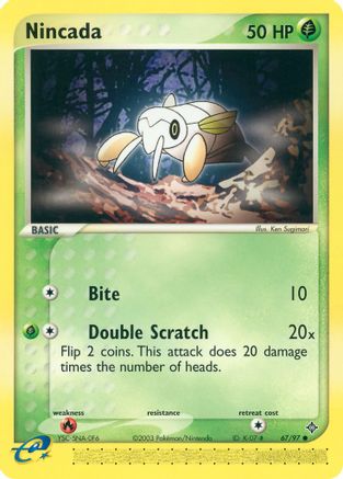 Nincada - 67/97 67/97 - Dragon Reverse Holofoil - Poke-Collect