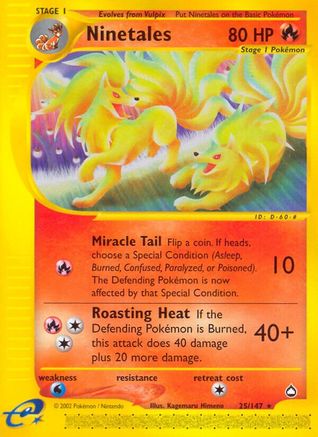 Ninetales 25/147 - Aquapolis - Poke-Collect
