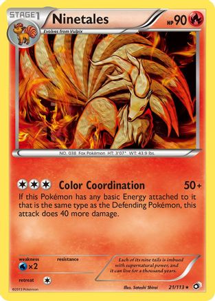 Ninetales 21/113 - Legendary Treasures Reverse Holofoil - Poke-Collect