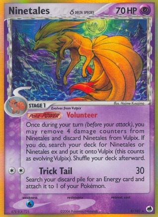 Ninetales (Delta Species) 8/101 - Dragon Frontiers Holofoil - Poke-Collect