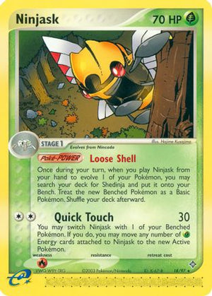 Ninjask - 18/97 18/97 - Dragon Reverse Holofoil - Poke-Collect