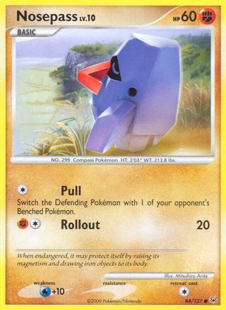 Nosepass 84/127 - Platinum Reverse Holofoil - Poke-Collect