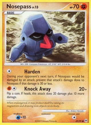 Nosepass 69/99 - Arceus Reverse Holofoil - Poke-Collect