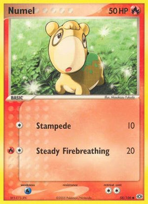 Numel - 058/106 58/106 - Emerald Reverse Holofoil - Poke-Collect