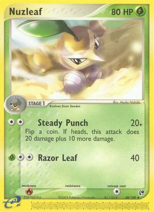 Nuzleaf - 48/100 48/100 - Sandstorm - Poke-Collect