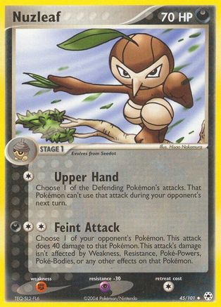 Nuzleaf 45/101 - Hidden Legends Reverse Holofoil - Poke-Collect