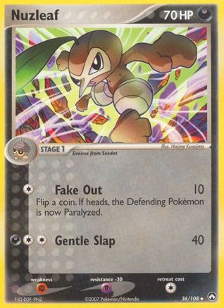 Nuzleaf 36/108 - Power Keepers Reverse Holofoil - Poke-Collect