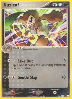 Nuzleaf 36/108 - Power Keepers Reverse Holofoil - Poke-Collect