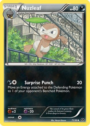 Nuzleaf 71/99 - Next Destinies Reverse Holofoil - Poke-Collect