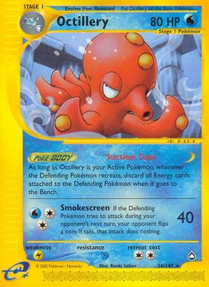 Octillery 26/147 - Aquapolis - Poke-Collect