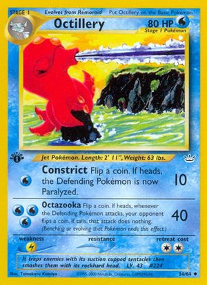 Octillery 34/64 - Neo Revelation 1st Edition - Poke-Collect