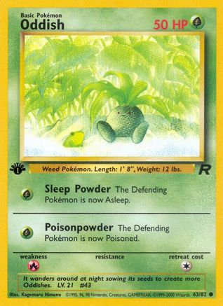 Oddish 63/82 - Team Rocket Unlimited - Poke-Collect