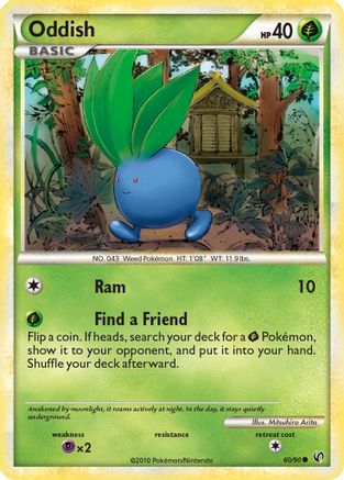 Oddish 60/90 - Undaunted Reverse Holofoil - Poke-Collect