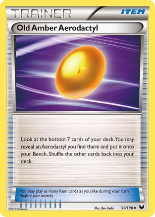 Old Amber Aerodactyl 97/108 - Dark Explorers Reverse Holofoil - Poke-Collect