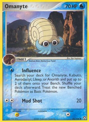 Omanyte 56/108 - Power Keepers Reverse Holofoil - Poke-Collect